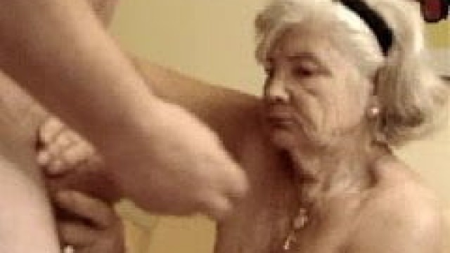 Very Old Woman Cum in Mouth