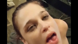 TOTALLY AMAZING ????. SMOKING ???? THROAT FUCK AN HUGE CUM SHOT ON HER FACE FOR SEXY WIFE IN LINGERIE