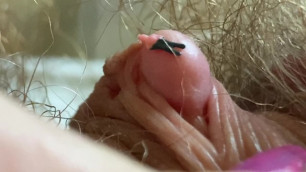 Extreme Close up Big Clit Vagina Asshole Mouth Giantess Fetish Video Hairy Body !