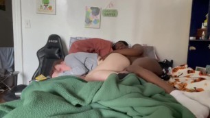 Interracial Couple Morning Sex (creampie on Onlyfans)