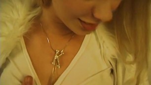 Secretly caught Katerina natural blonde with perky tits masturbates with dildo